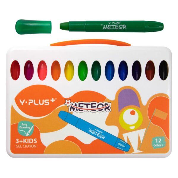 CAJA DE CRAYONES EN GEL Y-PLUS METEOR 12COL