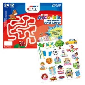 BLOCK ARIEL COVER FAST 24H CON STICKER CARTA