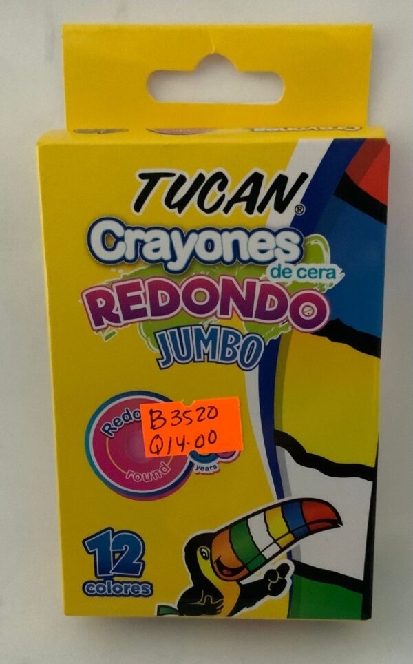 Crayones de ceraredondos jumbo Tucan