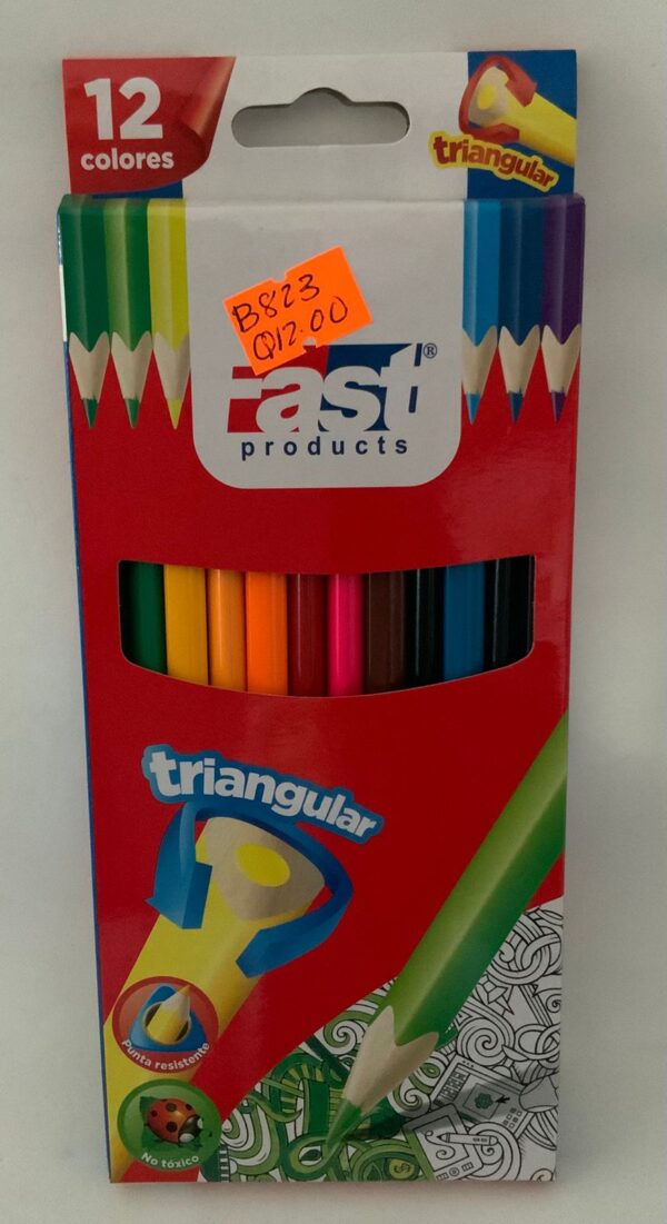 Crayones triangulares Fast 12 col