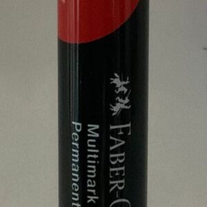 MARCADOR PERMANENTE FABER CASTELL ROJO