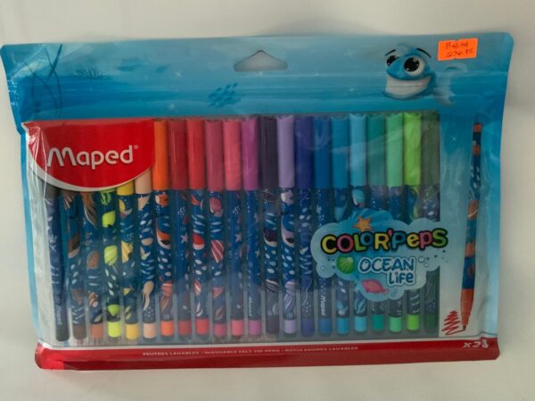 MARCADORES COLOR PEPS OCEAN LIFE MAPED