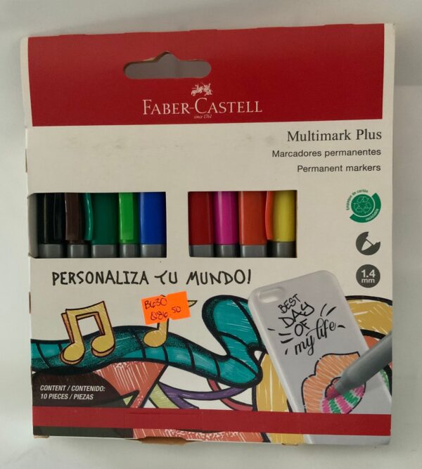 MARCADORES PERMANENTES FABER CASTELL