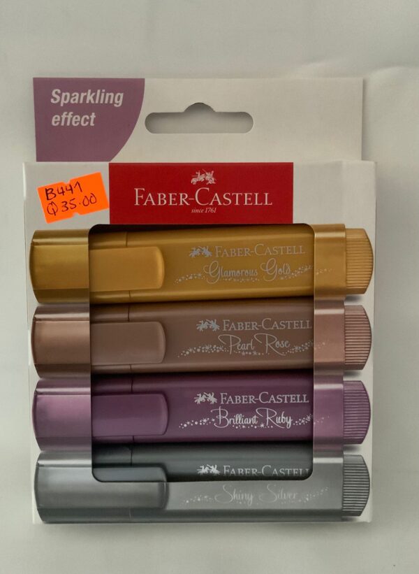RESALTADORES FABER CASTELL METALICOS