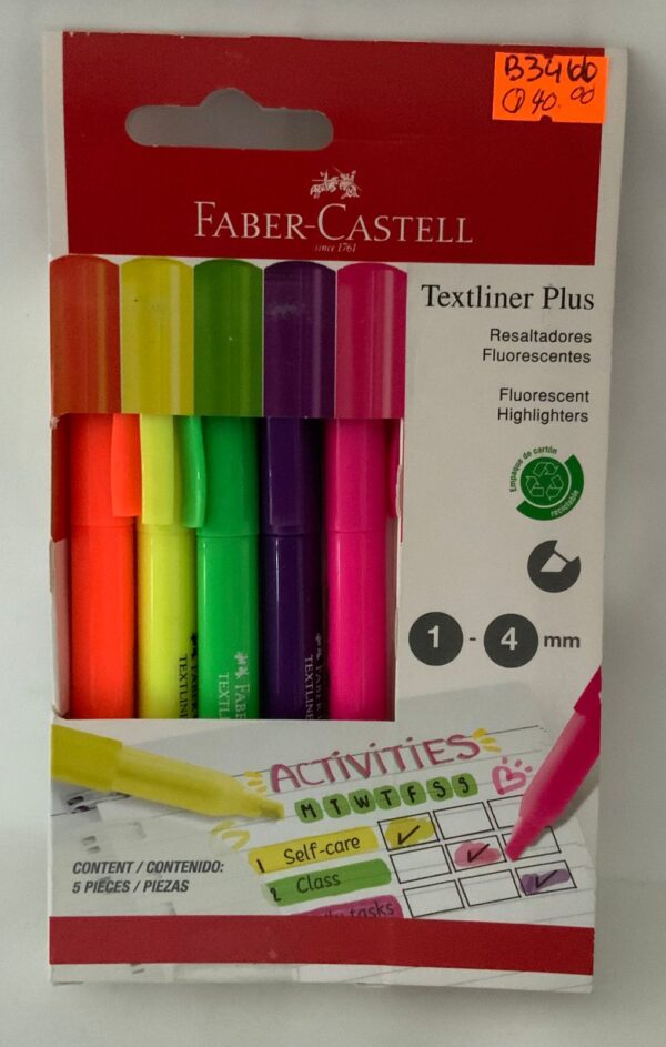 RESALTADORES FLUORESCENTES FABER CASTELL